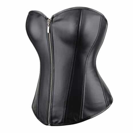 ΕΚ-A2803-BLACK-CORSET-midnight-rebel-faux-leather-corset-love-shop-omonias
