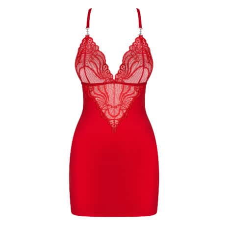 13717-Obsessive-Sexy-Red-Chemise-with-Thong-sexshop-larnaca