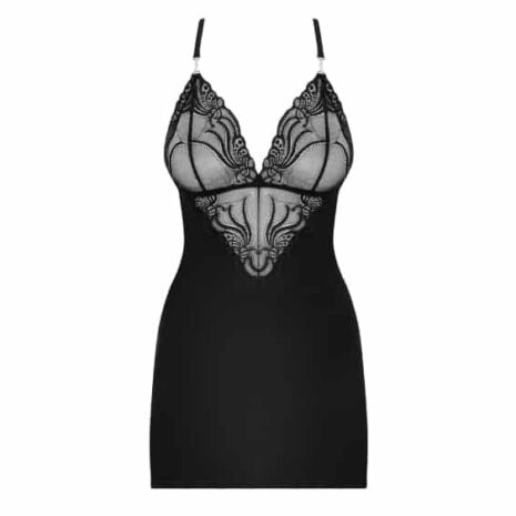 14015-obsessive-elegant-black-chemise-with-thong-sexshop-larnaca