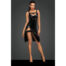 15187-Noir-Handmade-Shiny-Midi-Dress-with-Frilled-Strap-sexshop-paphos