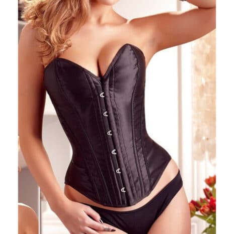 Black-Satin-Corset-sexshop-nicosia