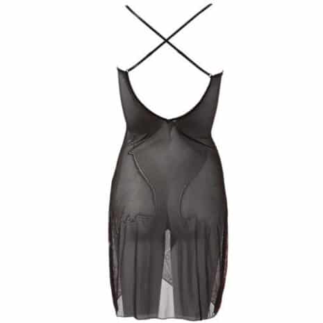 Bordeaux-Red-Dress-with-Glitter-sexshop-paphos