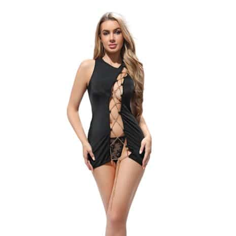 L110921-black-allure-chain-link-cutout-mini-dress-love-shop-cyprus
