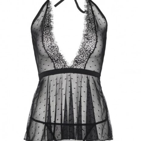 Leg-Avenue-Dotted-Babydoll-Set-sexshop-limassol