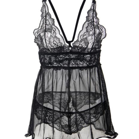 Plus-Size-Mesh-Chemise-with-String-loveshop-cy