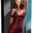 Red-Vinyl-Lace-Mini-Dress-sexshop-nicosia