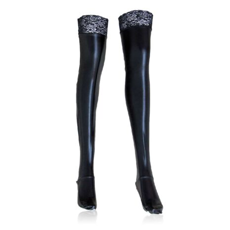 11703-Plus-Size-Wet-Look-Hold-Up-Stocking-with-Lace-sexshop-paphos