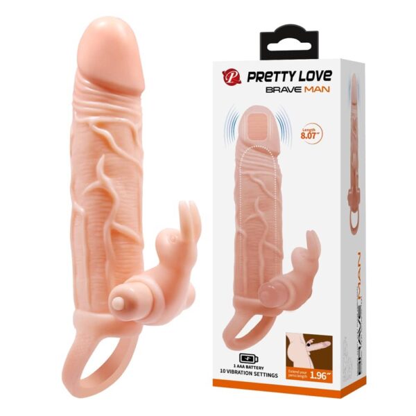 13361-pretty-love-brave-man-vibrating-penis-sleeve-extension-flesh-sex-shop-cyprus