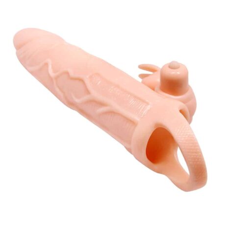 13361-pretty-love-brave-man-vibrating-penis-sleeve-extension-flesh-sex-toy-for-men