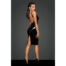 15187-noir-handmade-shiny-midi-dress-with-frilled-strap-sex-shop-nicosia