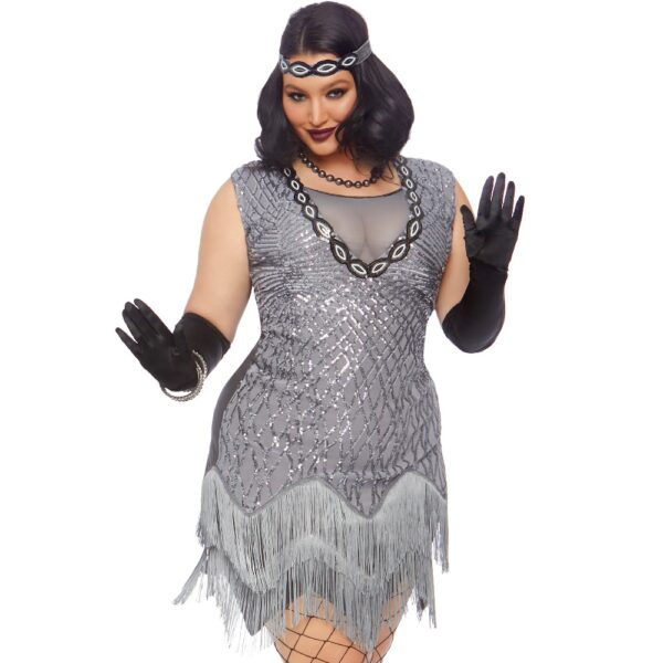 15561-2-Piece-Roaring-Roxy-includes-sequin-dress-with-zig-zag-fringed-hem-and-matching-sequin-headband.-sexshop-paphos-1