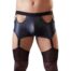 6507-Wet-look-Pants-with-Suspender-Straps-sexshop-limassol