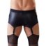 6507-Wet-look-Pants-with-Suspender-Straps-sexshop-paphos