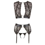6525-Cottelli-Flower-Lace-Lingerie-with-Cuffs-sexshop-limassol