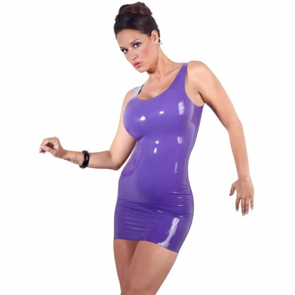 7753-Purple-Latex-Mini-Dress-sexshop-paphos