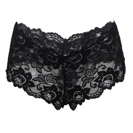 9075-Flirty-Black-Floral-Lace-Short-sexshop-limassol
