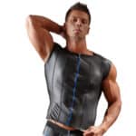 Shiny-Matte-Shirt-with-Zip-loveshop-cy