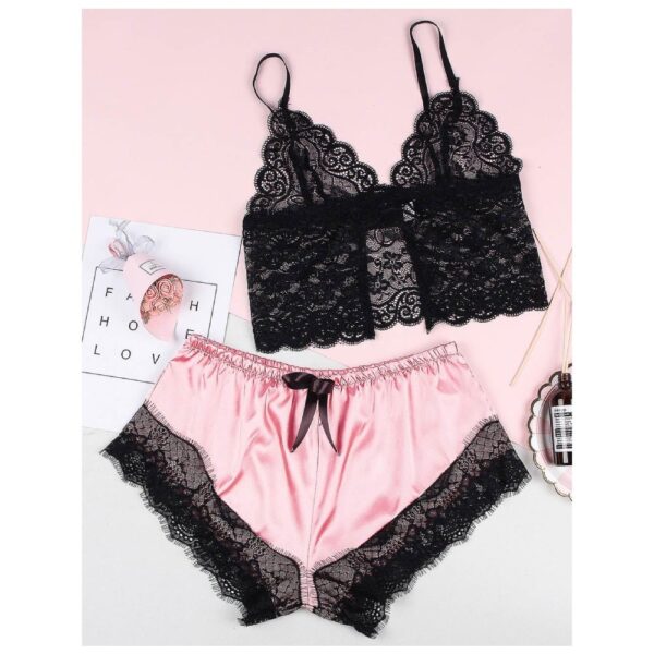 11045-satin-lace-cami-and-short-candy-pink-sexshop-larnaca