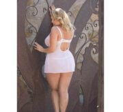 Plus-Size-Laura-Chemise-with-String-White-sexshop-limassol