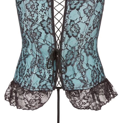Green-Satin-Lace-Corsage-Top-with-String-78331