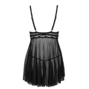 16615-Obsessive-Coquettish-babydoll-and-thong-black-sexshop-limassol