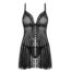 16615-Obsessive-Coquettish-babydoll-and-thong-black-sexshop-paphos