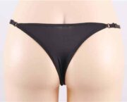 Embroidered-Floral-G-String-Black-88879