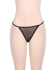 Flared-Mesh-Babydoll-Set-Black-89133